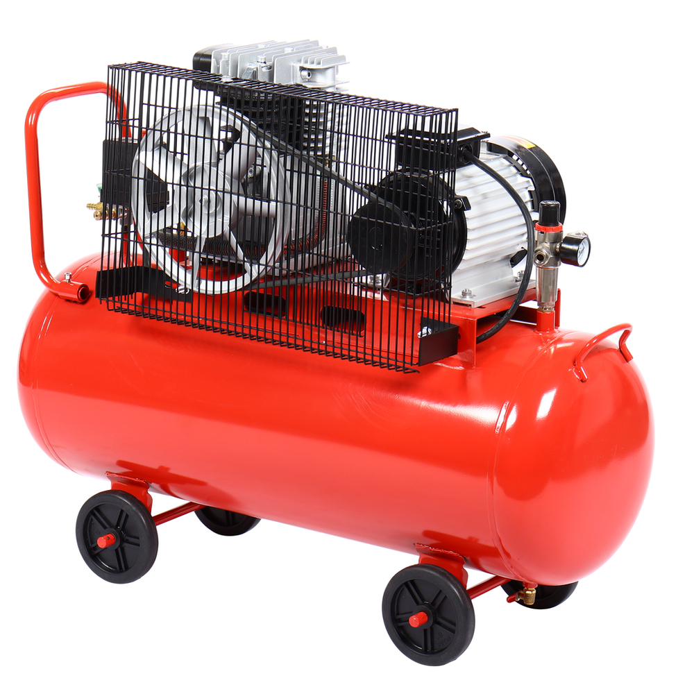 Компрессор поршневой ременной 380В 300л/мин. ресивер-100л одноступенчатый GTE