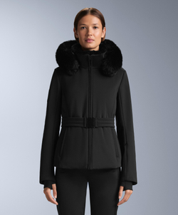 Oysho Супертонкая водонепроницаемая куртка Primaloft® SKI, черный