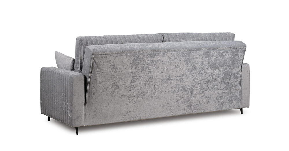 Изабель диван-кровать (велюр серый)