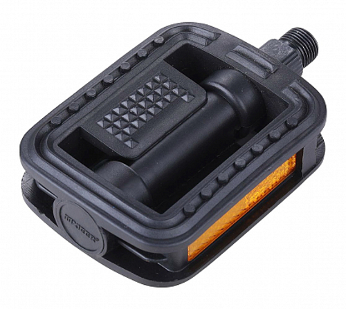 Педали MX-P611B, ось 9/16" со светоотражателями, полипропиленовые чёрные