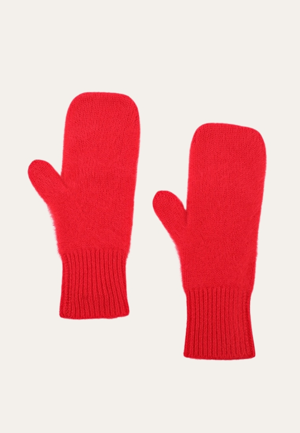 Варежки из пушистого кашемира