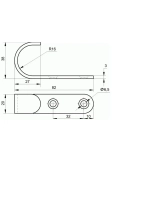 Крючки мебельные высота 38 мм 4 штуки