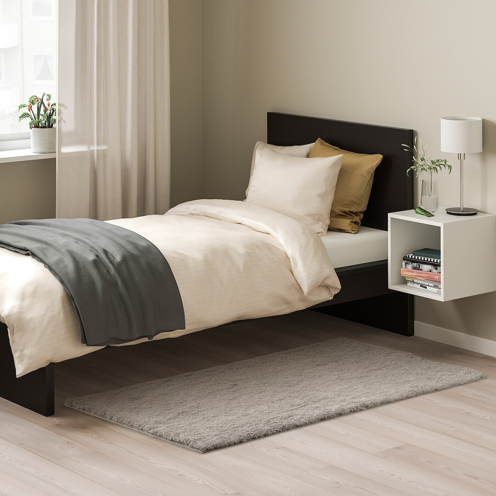 Ковер IKEA LINDKNUD (ЛИНДКНУД), Бежевый, 80х150 см