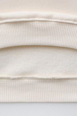 ZARA ТОЛСТОВКА С ВЫШИВКОЙ MINNIE MOUSE AND FRIENDS © DISNEY, БЕЛЫЙ