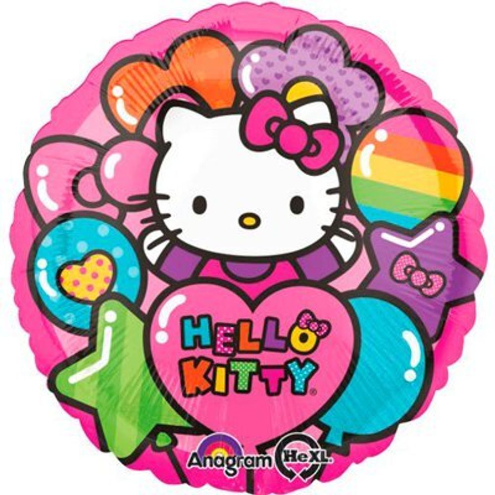А 18&quot; Круг Hello Kitty радуга S50