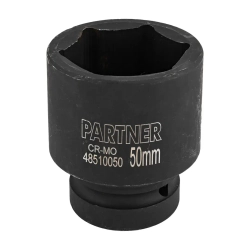 Головка ударная глубокая, 50мм (6гр) 1'' Partner PA-48510050