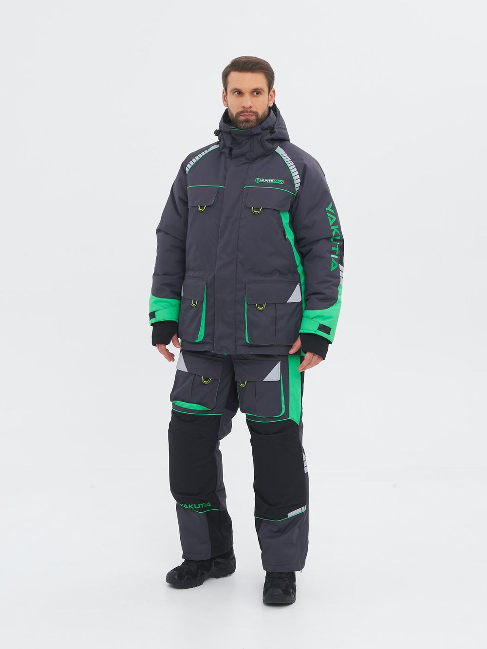 Костюм зимний Yakutia ткань Galaxy Breathable цвет Тёмно-серый