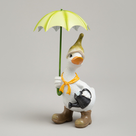 СТАТУЭТКА "УТКА ПОД ЗОНТИКОМ" 10,5Х12Х20 СМ