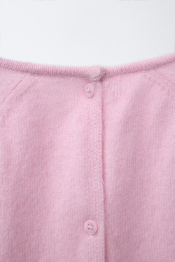 ZARA СВИТЕР ИЗ 100% КАШЕМИРА, РОЗОВЫЙ