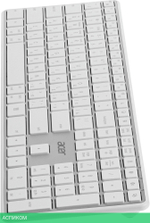 Клавиатура Acer OKR301 белый/серебристый (ZL.KBDEE.015)