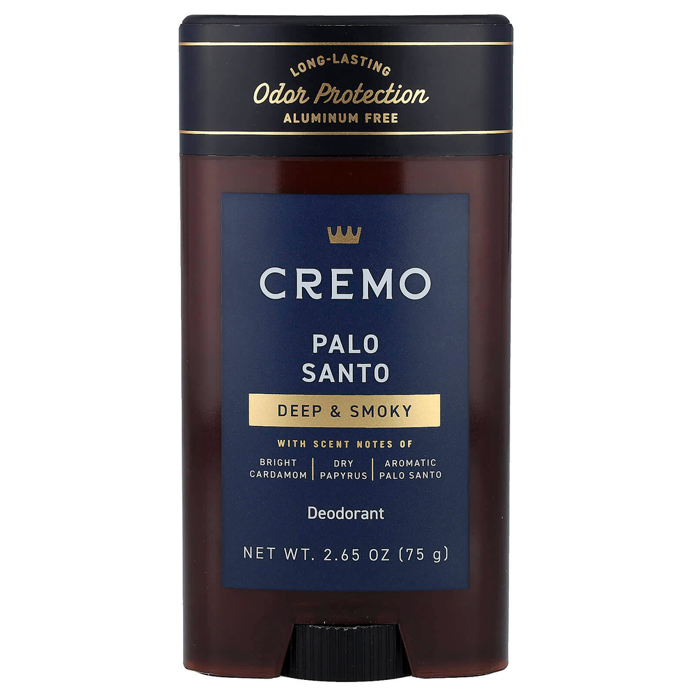 Cremo, Дезодорант, Palo Santo, 75 г (2,65 унции)