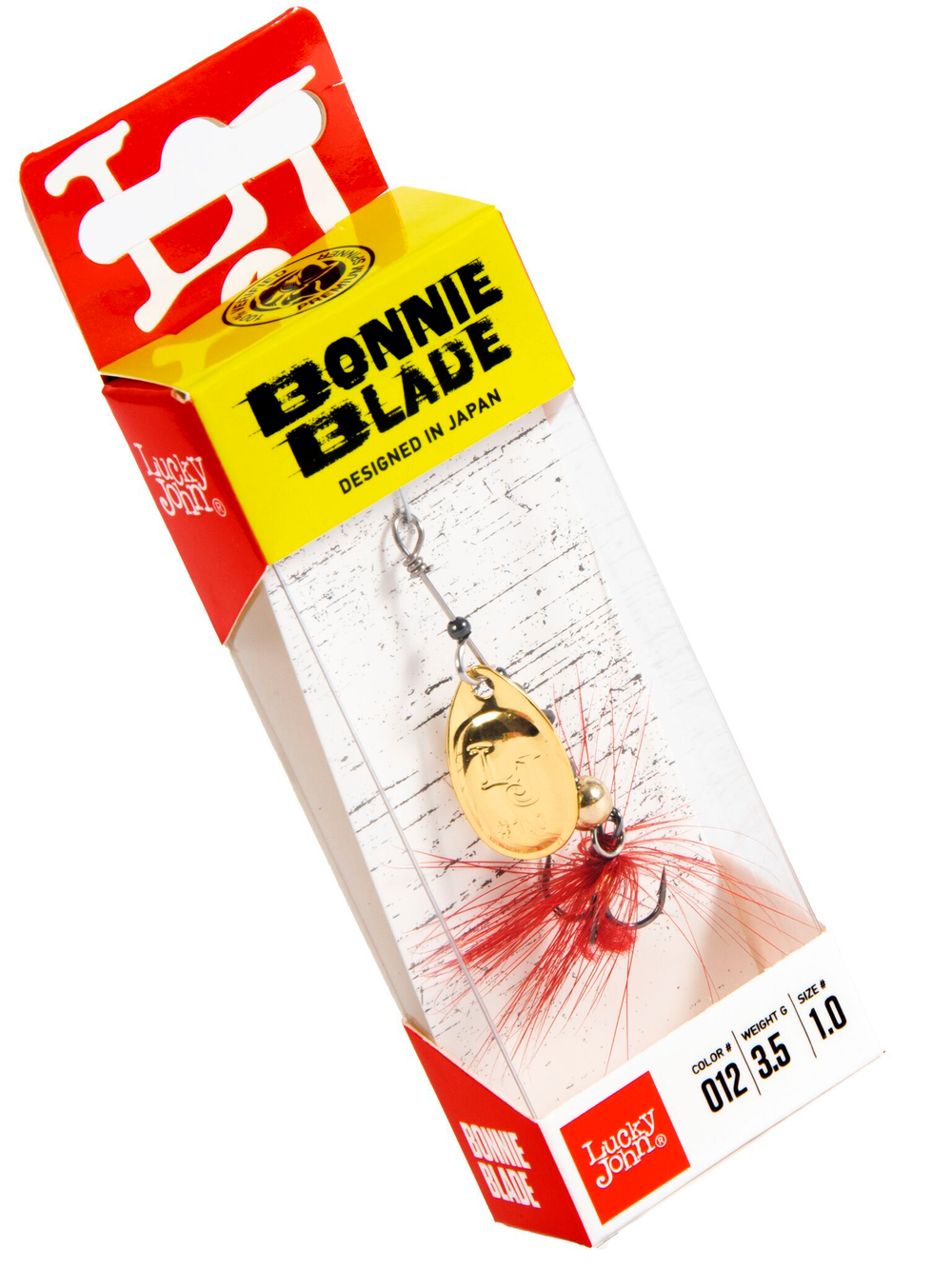 Блесна вращающаяся LUCKY JOHN Bonnie Blade №1 / 3.5 г / цвет 012