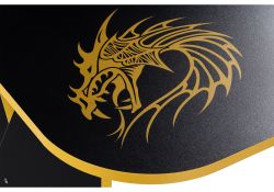 Компьютерный стол Вивианн 140х89х75 черный / желтый