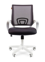 Офисное кресло CHAIRMAN 696, ткань TW/сетчатый акрил,пластик белый