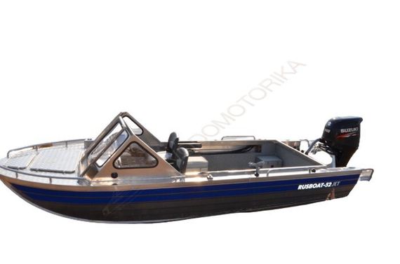Алюминиевая моторная лодка RusBoat 52 JET под подвесной водомёт