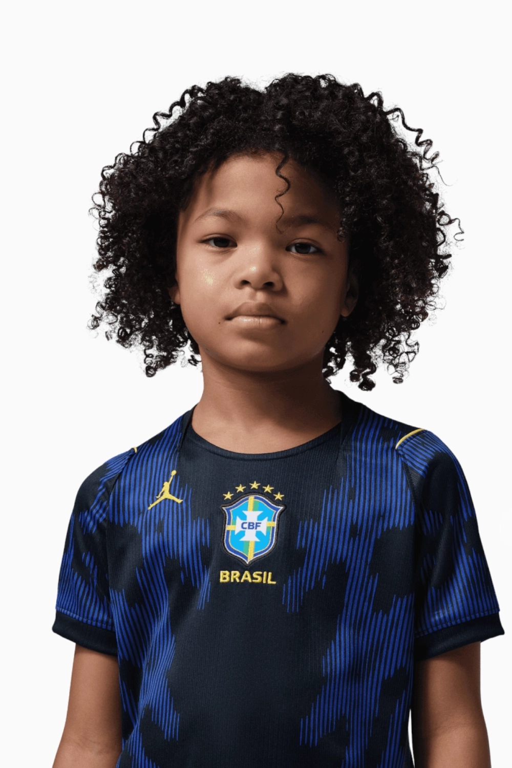 Футбольная форма Nike Brazil x Jordan 2026 Away Stadium Little Kids - темно-синий
