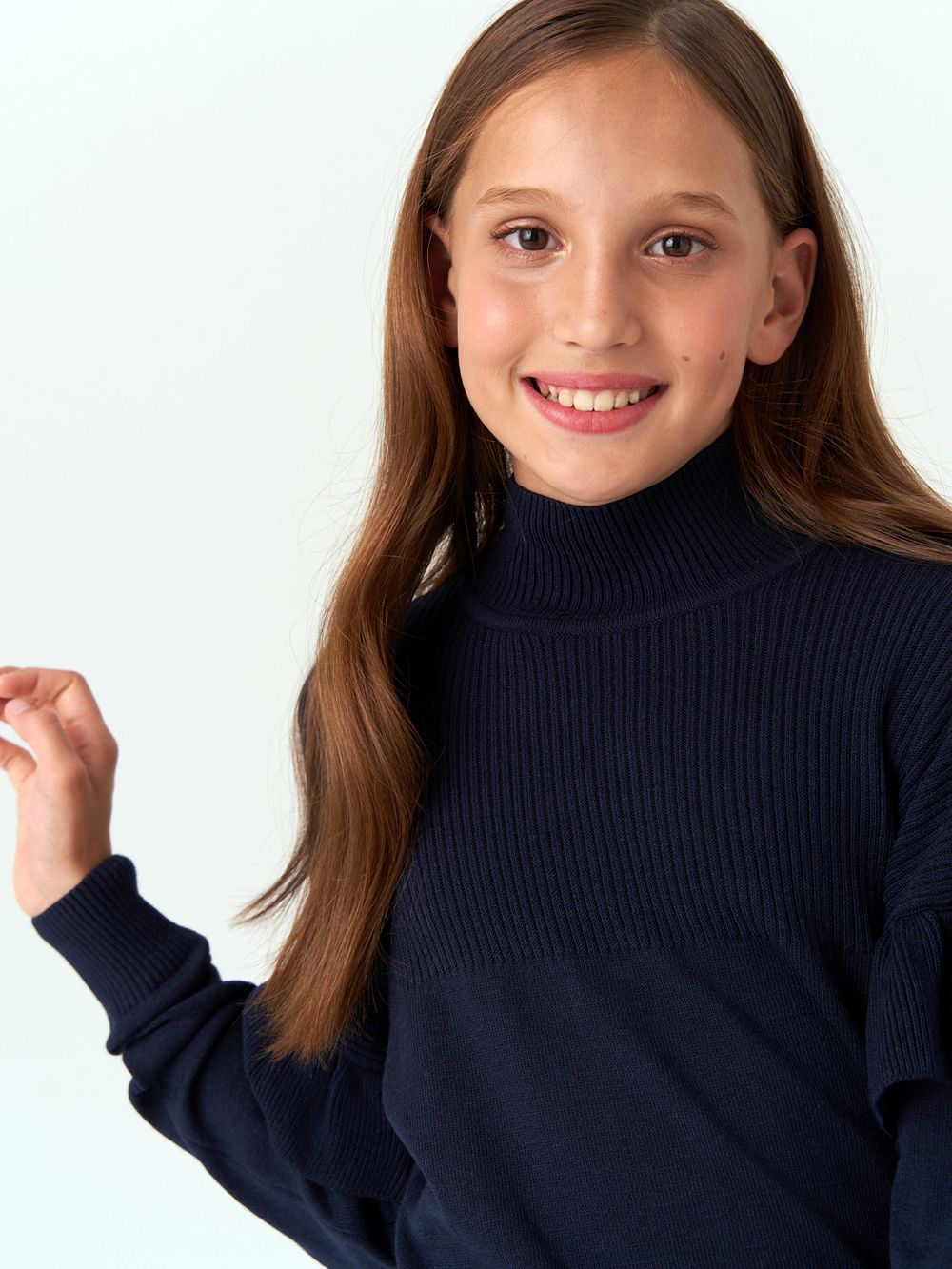 Джемпер для девочки AT244 синий