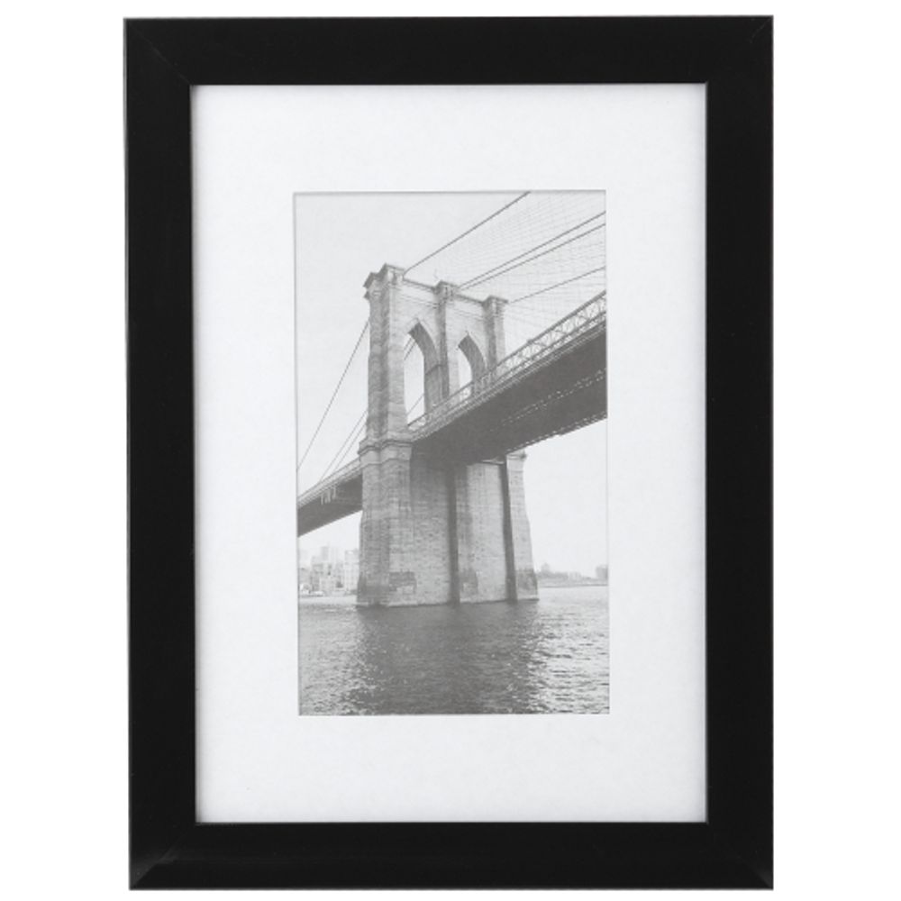 Фоторамка Image Art 601 15х21 пластиковая со стеклом чёрная