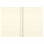 Тетрадь 60 л. в линию обложка гладкий кожзам, сшивка, B5 (179х250мм), КОРИЧНЕВЫЙ, BRAUBERG VIVA, 403901