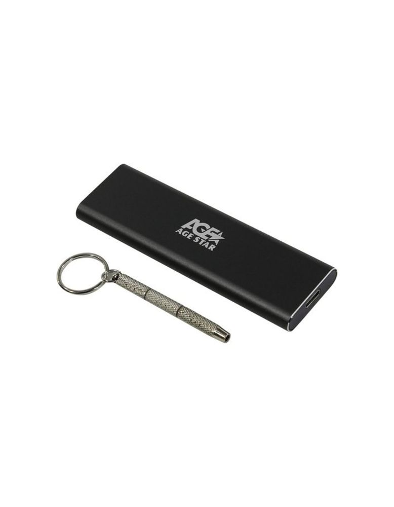 AgeStar 31UBNV1C (GRAY) USB 3.1 Type-C  Внешний корпус M.2 NVME (M-key)  AgeStar 31UBNV1C (GRAY), алюминий, черный [17310]