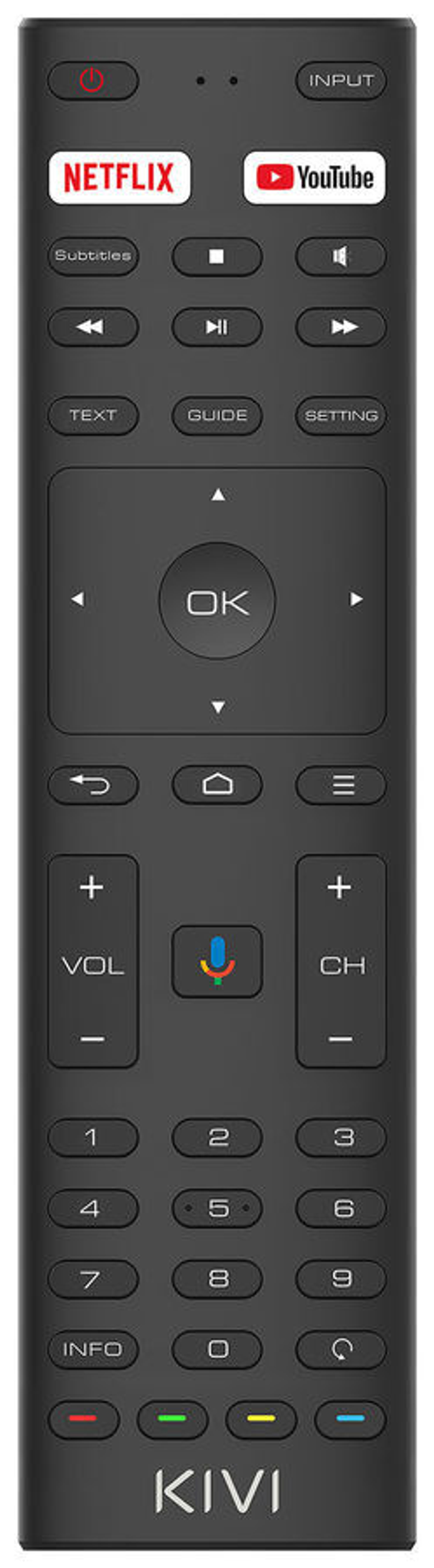Телевизор LED Kivi 65" 65U740NB черный 4K Ultra HD 60Hz DVB-T DVB-T2 DVB-C WiFi Smart TV