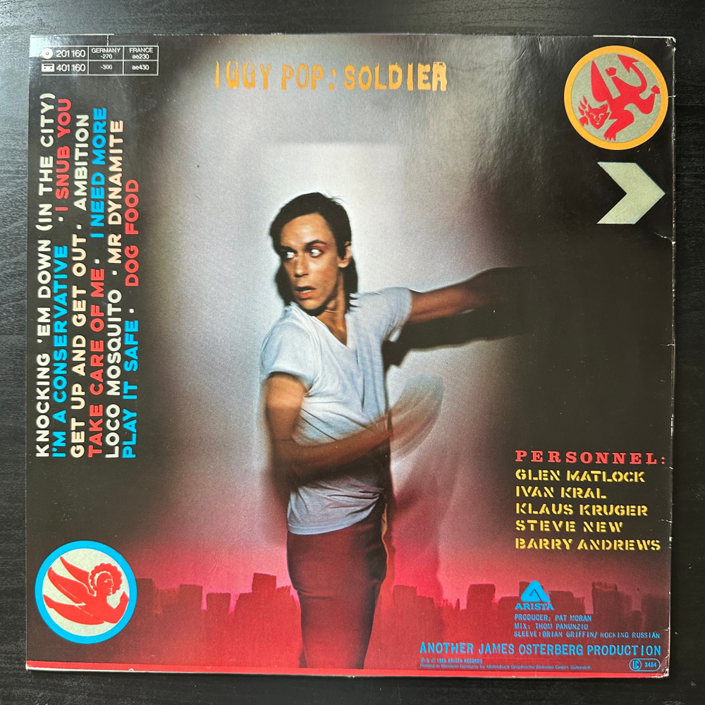 Iggy Pop - Soldier (Германия 1980г.)