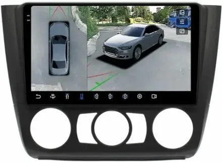 Магнитола для BMW 1-серии E81, E82, E87 2006-2012 (без штатного монитора, кондиционер) - FarCar BX095M-360 на Android 13, 2K QLED, 6Гб+128Гб, CarPlay, 4G SIM-слот, 4 камеры в комплекте