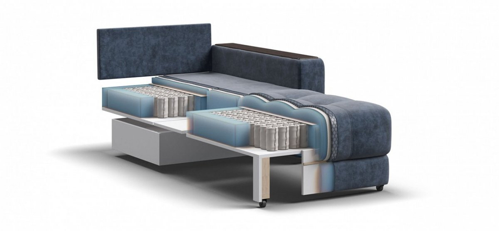 Босс кресло-кровать Велюр Роял топаз