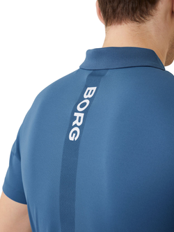 Мужское теннисное поло Björn Borg Ace Polo - небесный