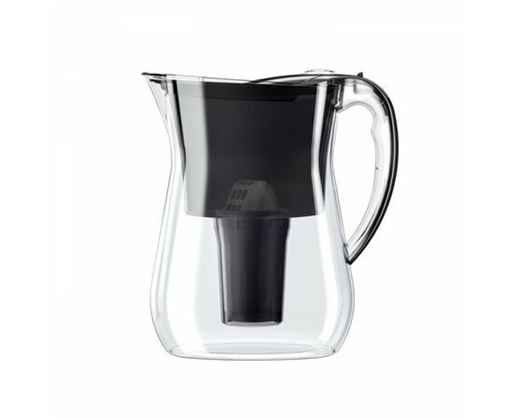 Фильтр -кувшин Аквафор Лион, черный, ударопрочный, индикатор ресурса, в комплекте один  модуль А5, 3.8л