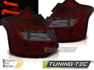 Задние фонари для Ford Focus III Hatchback (11-14) LED Red Smoke