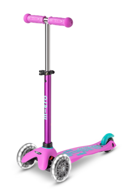 Самокат Mini Micro Deluxe Лаванда LED