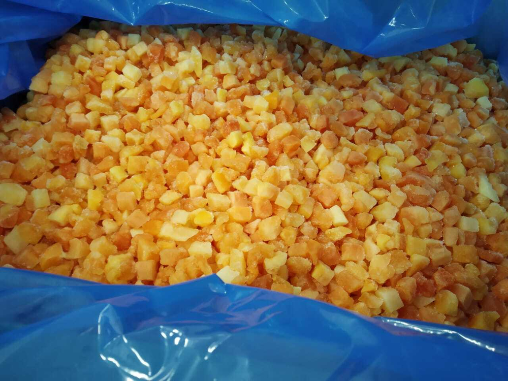 Папайя шоковой заморозки (кубик 15x15) / Коробка 10кг