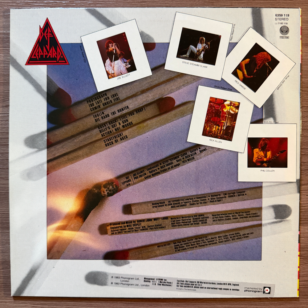 Def Leppard - Pyromania (Голландия 1983г.)