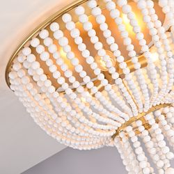 Потолочная Люстра Jacqueline Clear Flush-Mount Brass By Imperiumloft