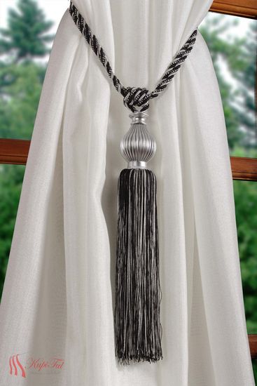 Подхваты-кисти для штор 2шт. чёрный