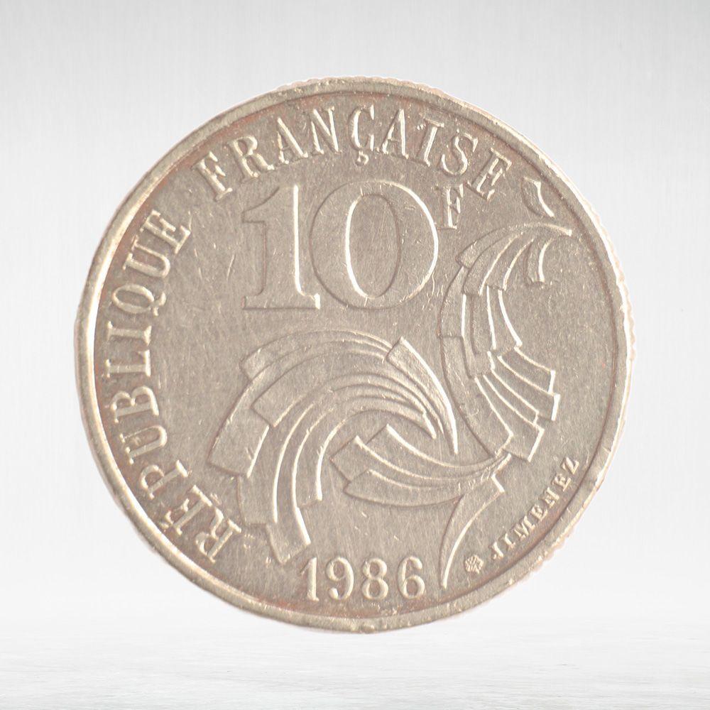 France, 10 Francs 1986 - République (Jimenez), VF