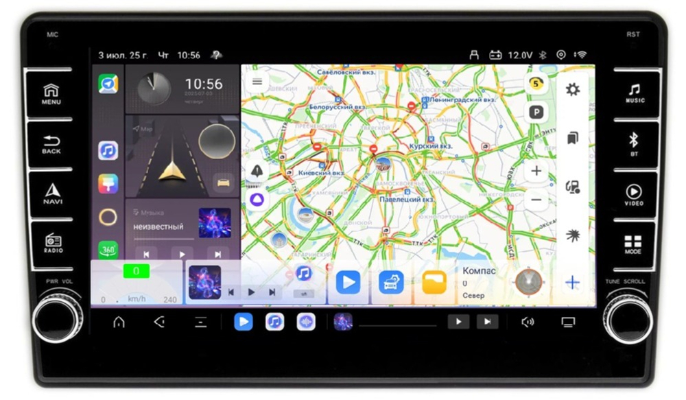 Магнитола для Jeep Grand Cherokee WK2 2013-2021 (взамен 8.4" экрана) - Carmedia SF-9176 (кнопки и крутилки) Android 13, TS20, 6+128Гб, CarPlay, 4G SIM-слот