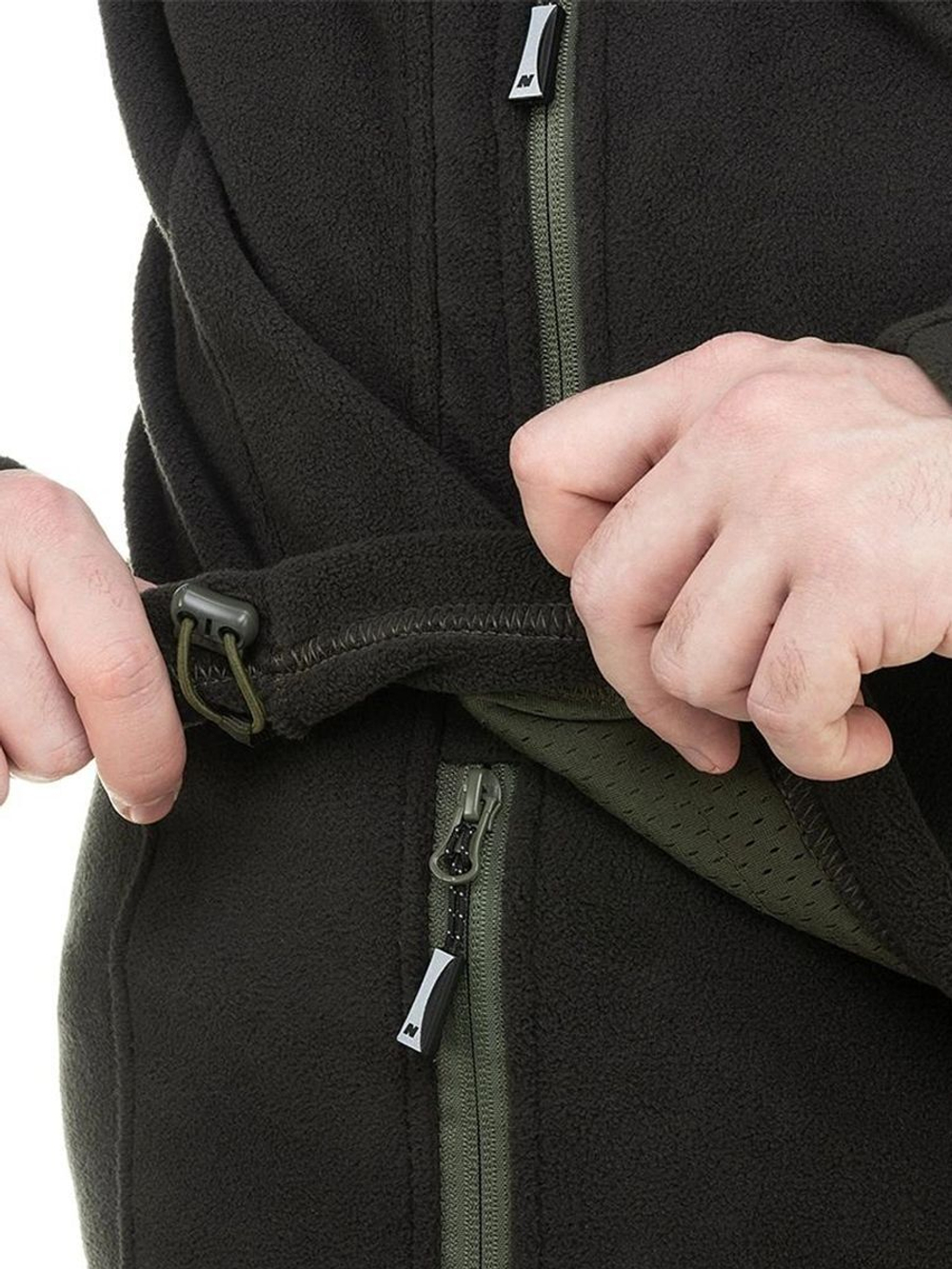 Костюм флисовый Nisus Argut с мембранными вставками, красно-черный, 56-58/182-188