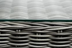 "Амароне" обеденная группа из искусственного ротанга на 6 персон, цвет графит