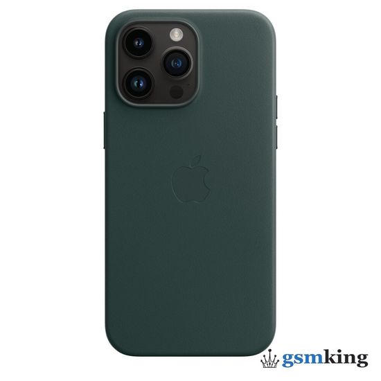 Apple Leather Case with MagSafe iPhone 14 Pro Max Forest Green «Зелёный лес» MPPN3ZM/A