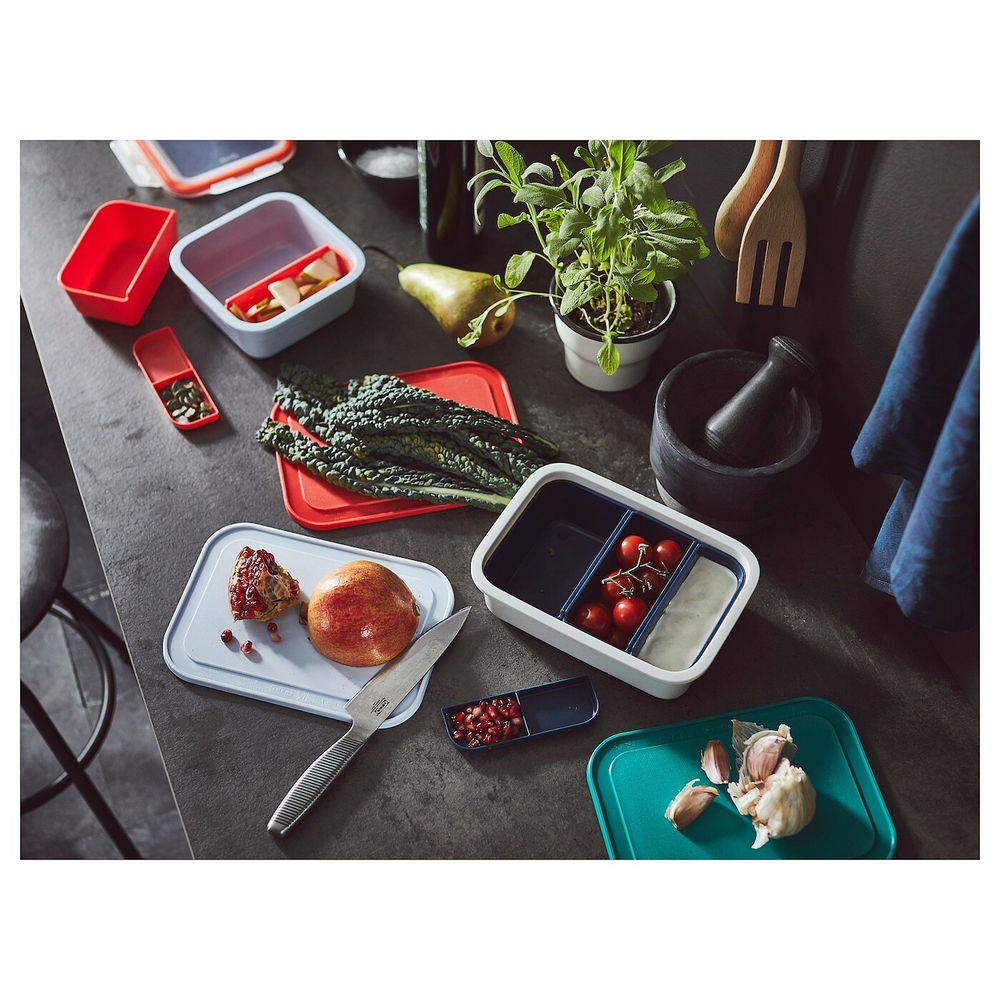 Набор крышек для контейнера IKEA 365+, Разноцветный, Пластик, 22х16 см, 3 шт