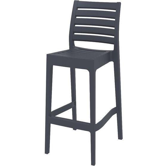 Палстиковый барный стул Ares 75 см, темно-серый | Siesta Contract | Турция