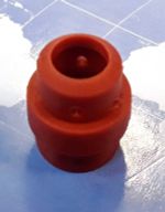 МЕ0086 ME0086 Газовый диффузор (газораспределитель) силиконовый, красный, для сварочных горелок MIG/MAG