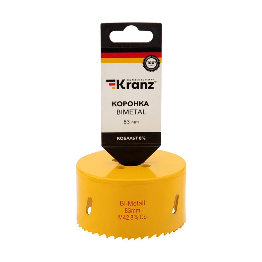 Коронка по металлу биметаллическая (Bimetal) 83мм KRANZ
