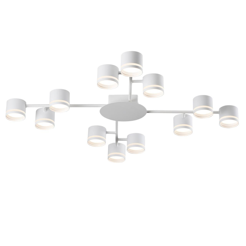 8235/12C COMFI LN25 200 белый, металл Люстра потолочная LED GX53 12*12W 220V GARETA