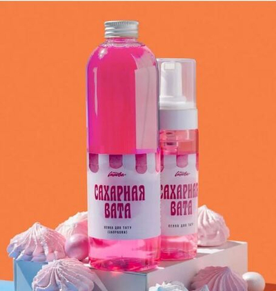 Синева "Сахарная вата" очищающая пенка для тату