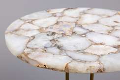 Кофейный столик со столешницей из белого Агата