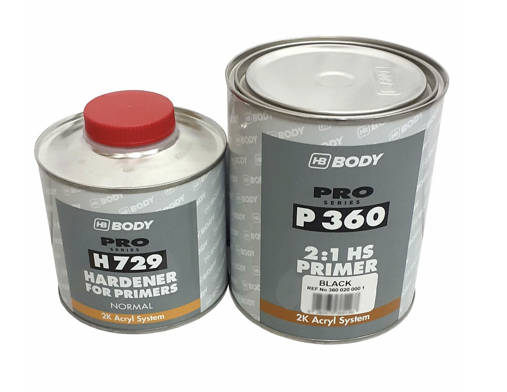 BODY 360 HS 2К Грунт-наполнитель (1л+0,5л) (P360.H729) черн.