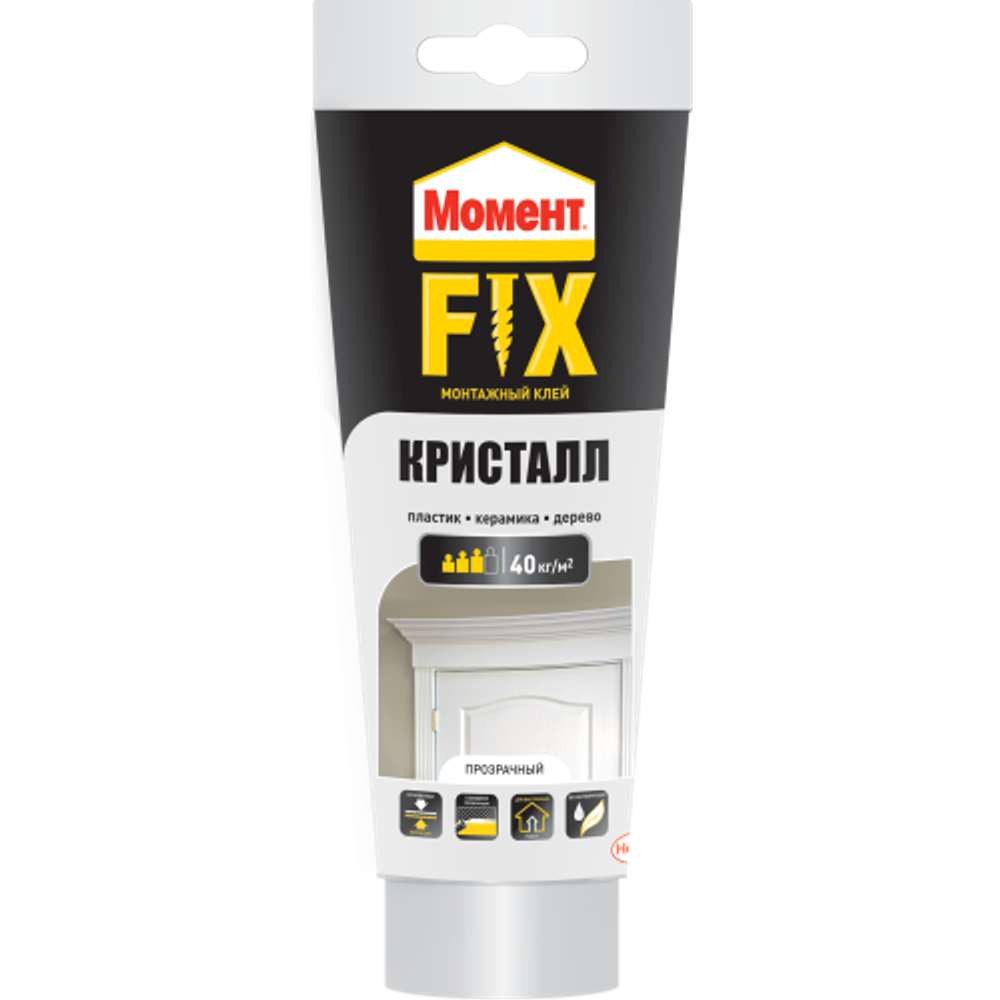 Клей Момент 2574393 Fix Кристалл 185 гр. | Клеи бытовые и универсальные